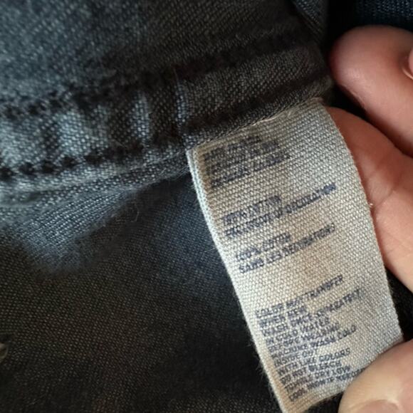 American Eagle Favorite Fit Denim Button Up Shirt Pockets Western Preppy Fall - Picture 7 of 7